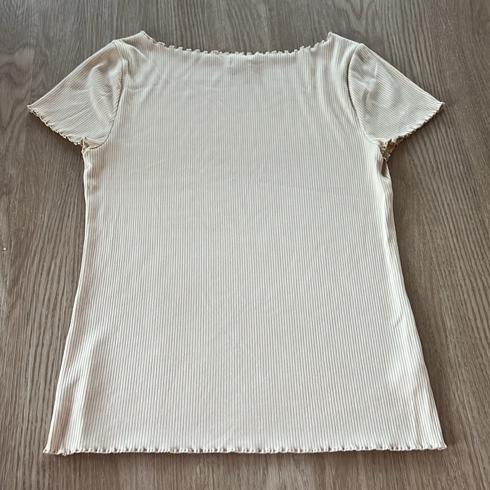 Ann Taylor | Cream Top | Size: Large - Picture 7 of 7